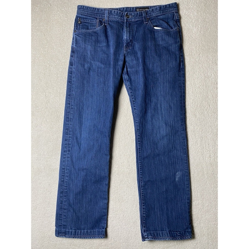 AG Adriano Goldschmied Protege Straight Jeans Men's 36x30.5 Blue Dark Wash USA